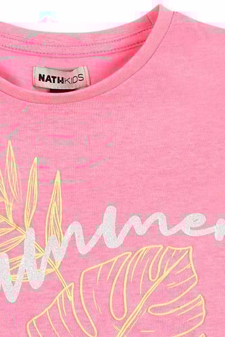T-shirt Neon Jungle - Roze