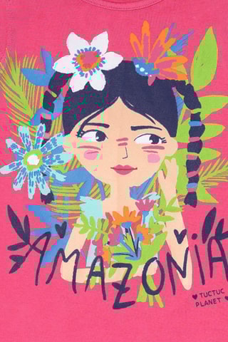 T-shirt Amazonia - Roze
