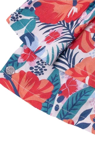 Rok met ruches Hello Playa - Blauw en roze