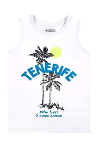 Camiseta de tirantes Tenerife Surf - Blanco