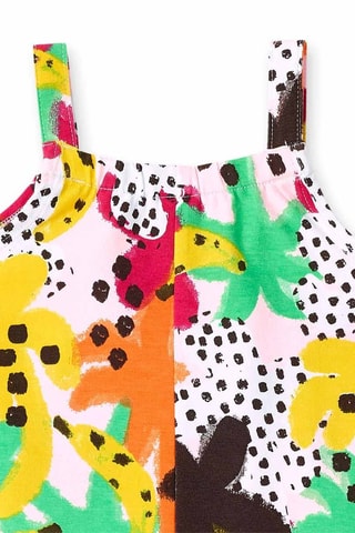 Jumpsuit Banana Records - Groen en roze