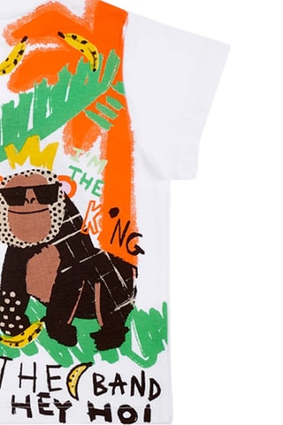 T-shirt Banana Records - Wit