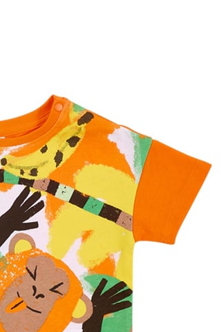 T-shirt Banana Records - Oranje