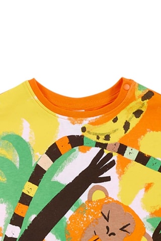 T-shirt Banana Records - Oranje