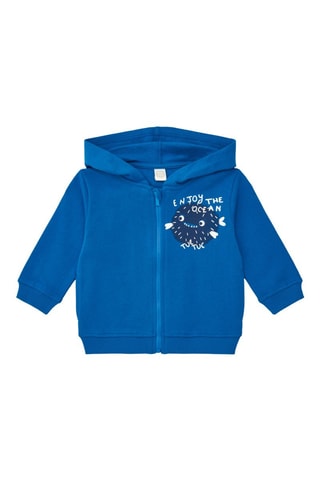 Sweat à capuche Ocean Wonders - Bleu