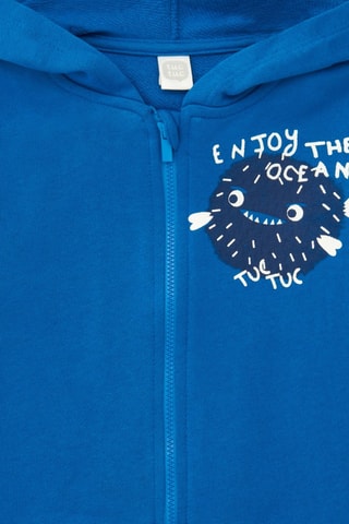 Sweat à capuche Ocean Wonders - Bleu