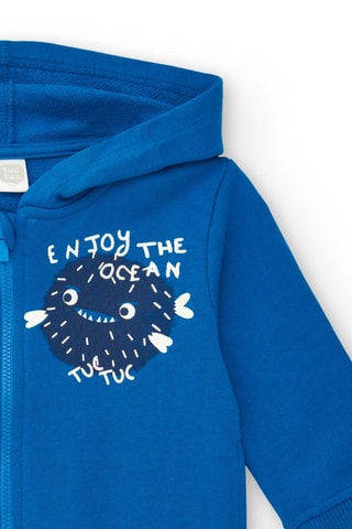 Sweat à capuche Ocean Wonders - Bleu