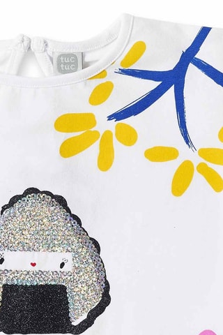 T-shirt Hey Sushi - Wit