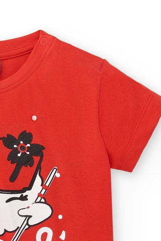 T-shirt Hey Sushi - Rood