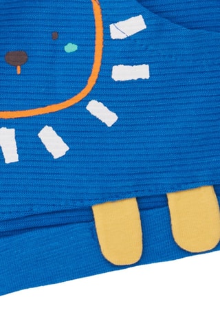 T-shirt en short Animal Life - Wit en blauw