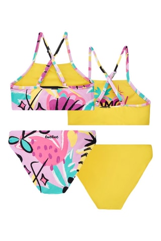 Dubbelzijdige Bikini Flamingo Mood - Blauw