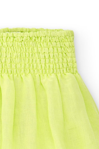 Linnen Rok Acid Bloom - Groen