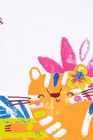 T-shirt Eco  Safari - Wit