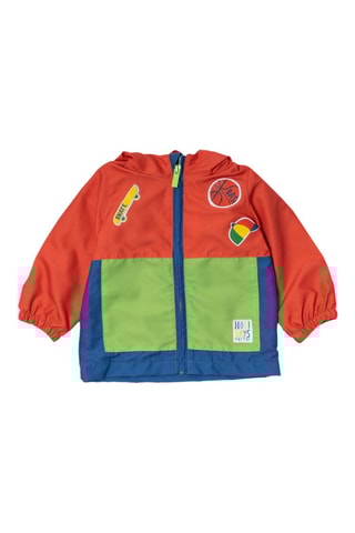 Windjack met Capuchon Holidays - Rood, blauw en groen