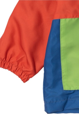 Windjack met Capuchon Holidays - Rood, blauw en groen