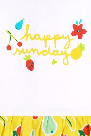 Jurk en Onderbroek Sunday - Wit en geel