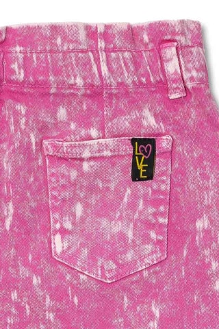 Spijkerrok Rebel Girl - Zwart en roze