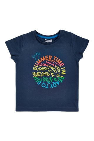 T-shirt Beach Days - Blauw