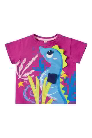 T-shirt Ocean Wonders - Paars