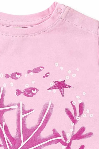 T-shirt Ocean Wonders - Roze