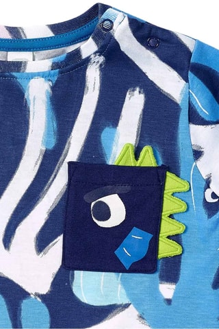 T-shirt Ocean Wonders - Blauw