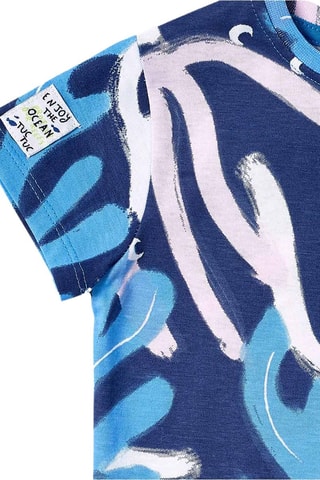 T-shirt Ocean Wonders - Blauw