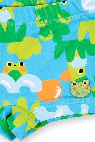 T-shirt en Zwembroekje Water Lilies - Wit en groen