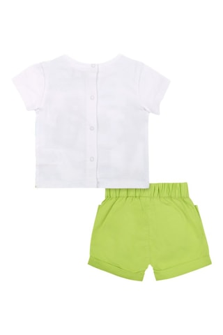 T-shirt en Short Water Lilies - Wit en groen