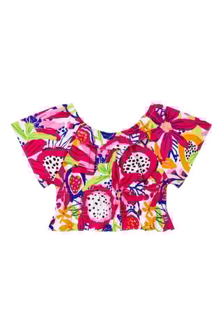 T-shirt Acid Bloom - Roze