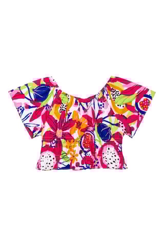 T-shirt Acid Bloom - Roze