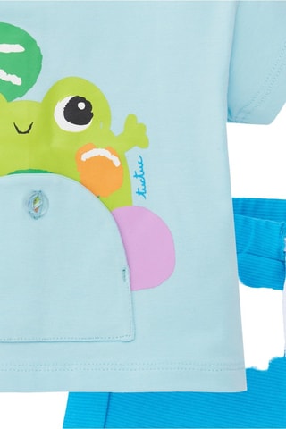 T-shirt en Short Water Lilies - Blauw