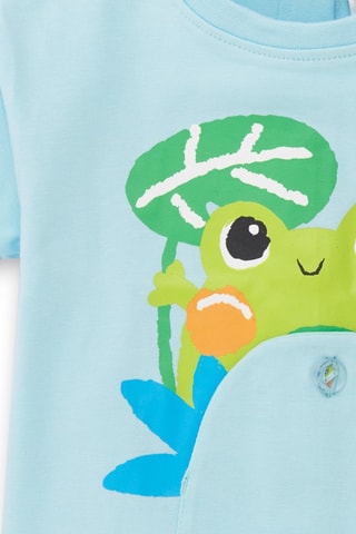 T-shirt en Short Water Lilies - Blauw