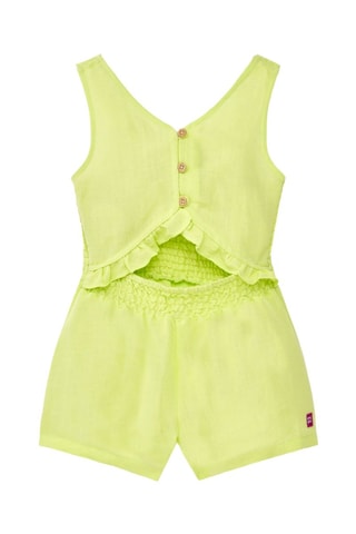 Linnen Jumpsuit Acid Bloom - Groen