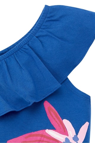 T-shirt Acid Bloom - Blauw