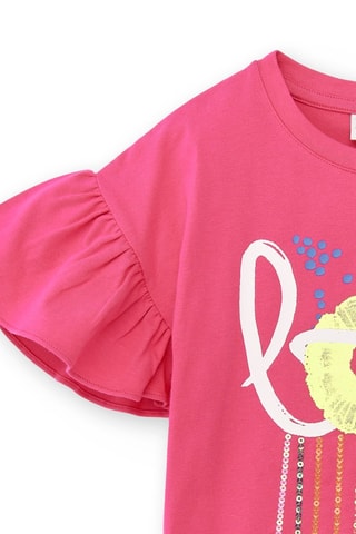 T-shirt Acid Bloom - Roze