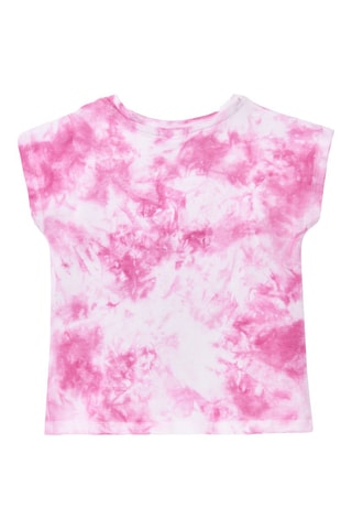 T-shirt Tie and Dye Flamingo Mood - Roze