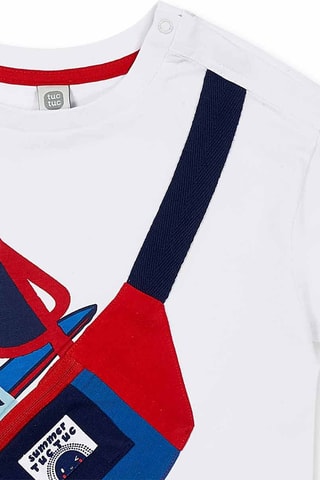 T-shirt Beach Day - Wit