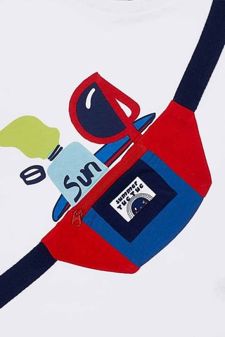 T-shirt Beach Day - Wit