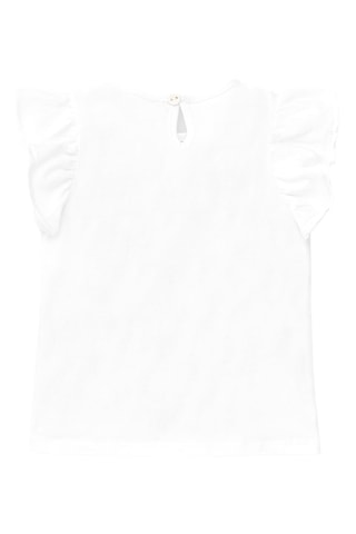 T-shirt Laguna Beach - Wit en geel