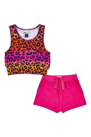 Hemd en Short Sunday Brunch - Blauw, oranje en roze
