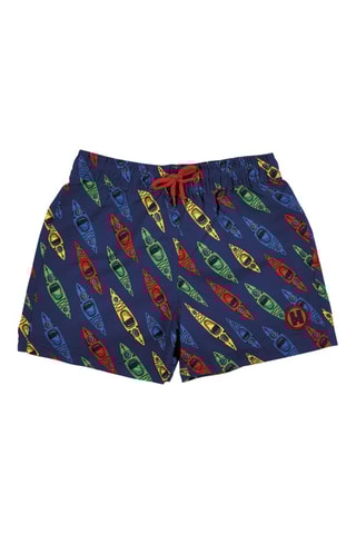 Zwemshort Kayak Club - Rood en blauw