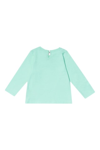 T-shirt Treasure Island - Groen en geel