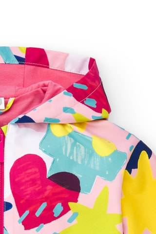 Windjack met Capuchon Run Sing Jump - Roze