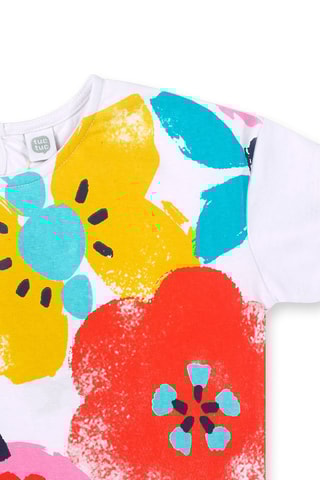 T-shirt Tiny Critters - Wit en roze