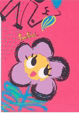 T-shirt Hip Hip Hooray! - Roze