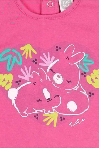 T-shirt en Spijkerrok Time To Plant - Roze