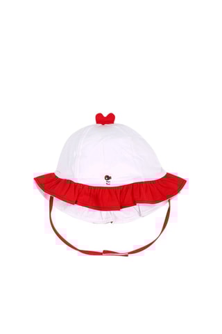 Bobhoedje Blub - Wit en rood