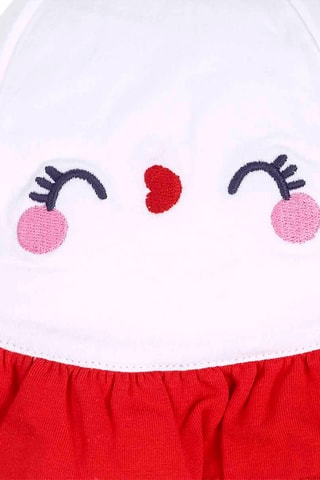 Bobhoedje Blub - Wit en rood