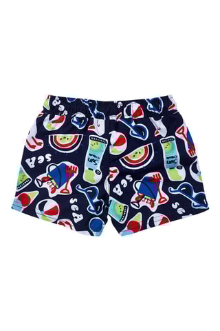 Zwemshort Beach Days - Rood en blauw