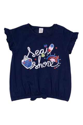 T-shirt Beach Day - Blauw